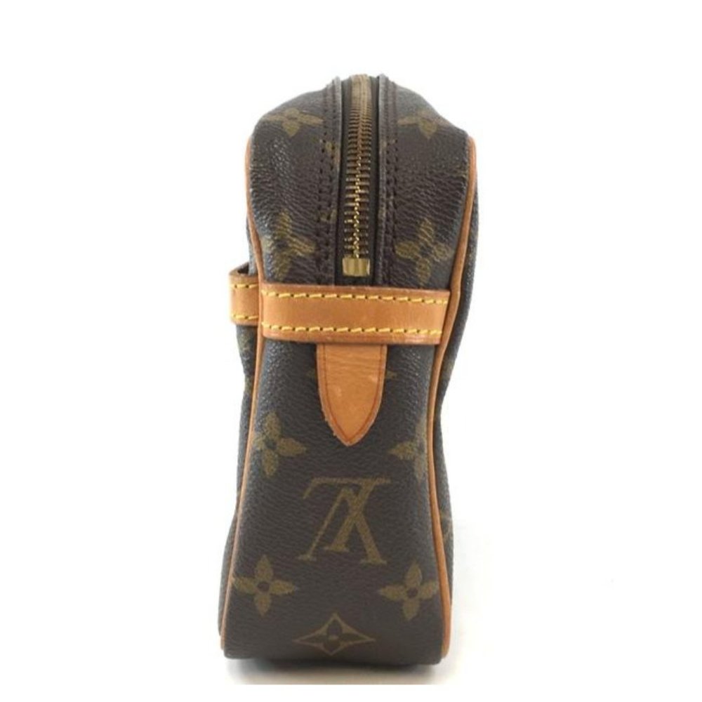 #46769 Toilette Cosmetic Evening Beauty Handbag Vanity Brown Monogram Canvas - Picture 7 of 12